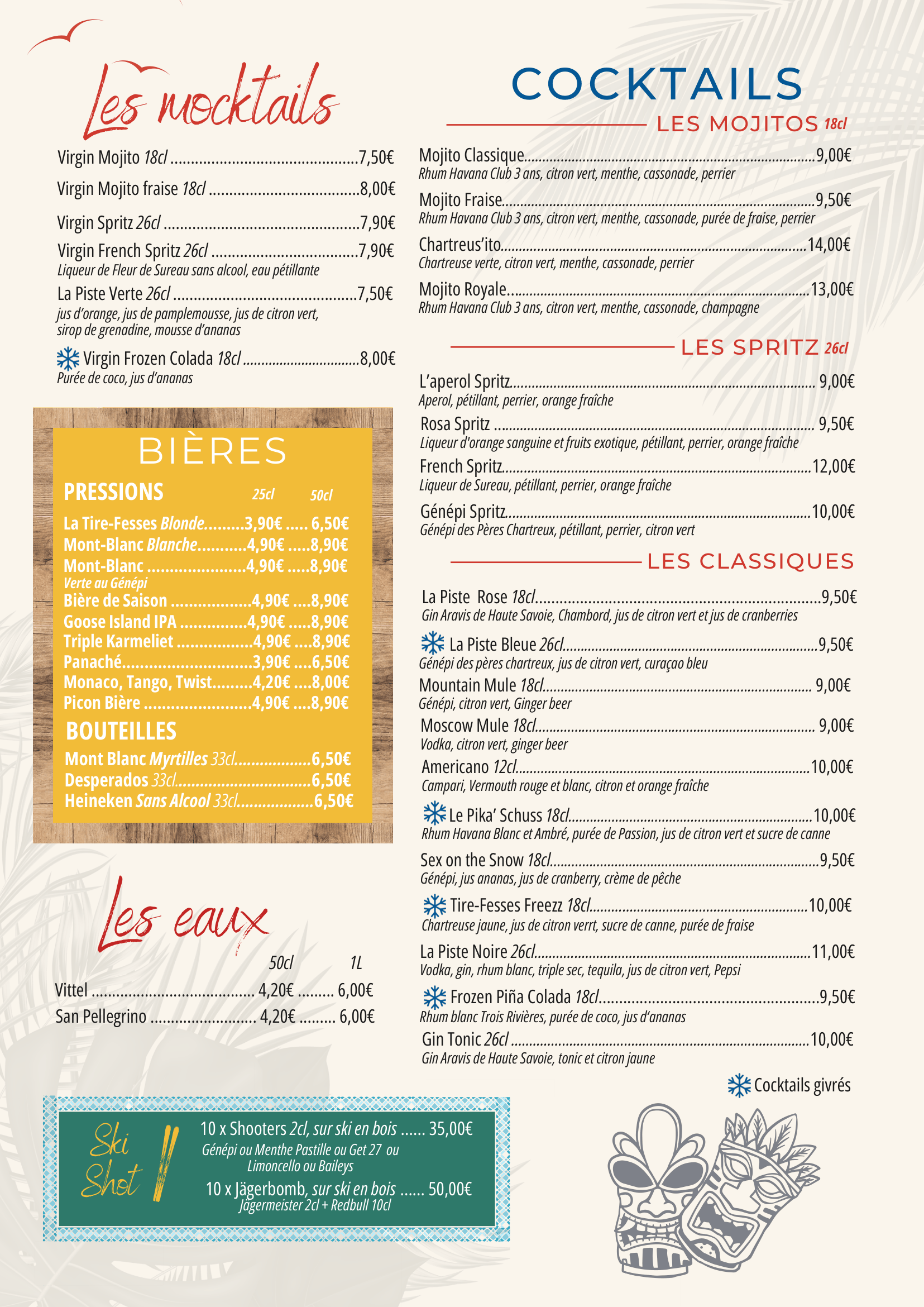 CARTE ETE 2026 TIRE FESSES P. 1 a 5 2